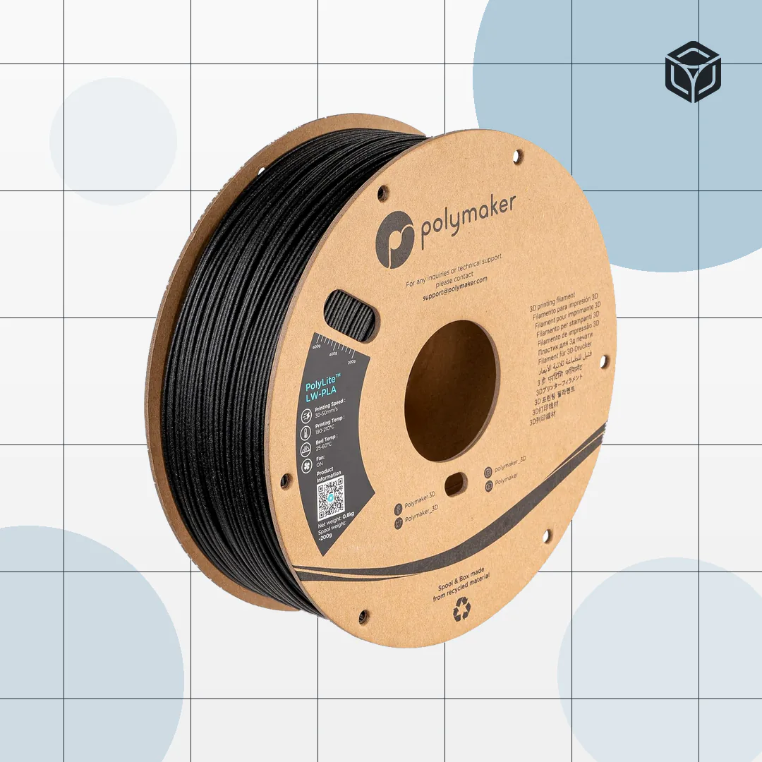 Polymaker Polylite LW PLA (輕量級PLA)｜穩定成型線材